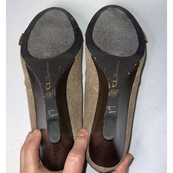 Styles & Co 10M Brown Connie Fabric Tweed Wedge Shoe‎ Neutral Momcore Grannycore - Picture 6 of 6